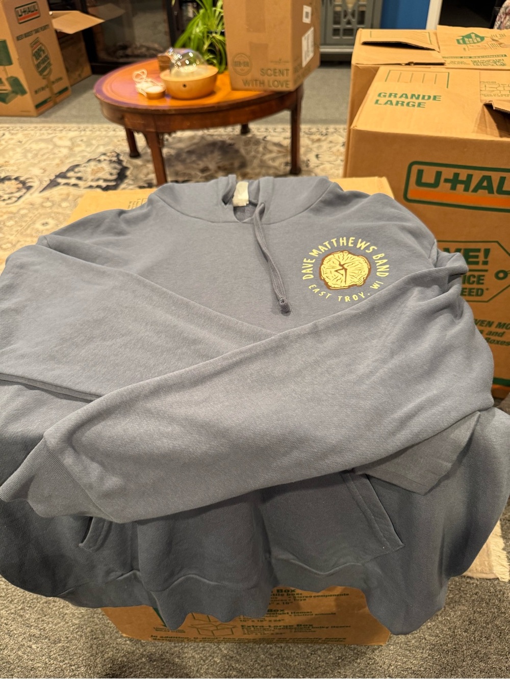 Dave Matthews Band Alpine Valley 2012 Tour Hoodie in Grey